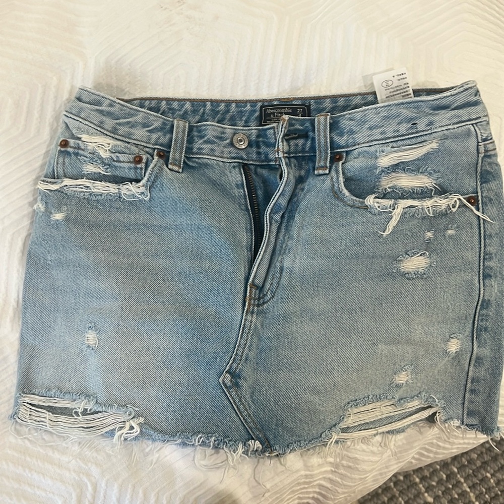 Abercrombie Mini Jean Skirt